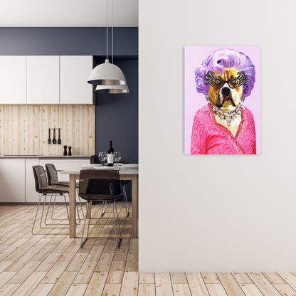 Dame Edna Art Print by Coco Deparis A1 Black Frame