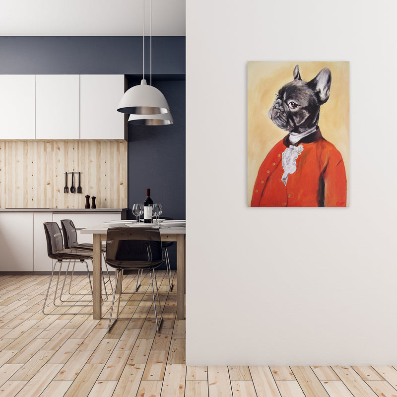 Bulldog 02 Art Print by Coco Deparis A1 Black Frame