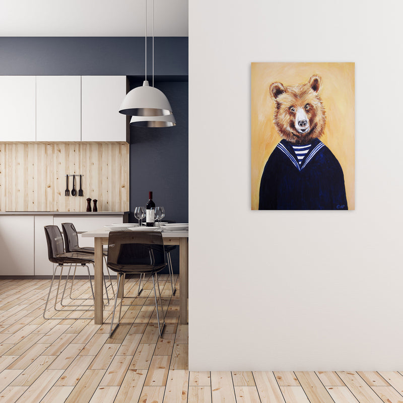 Bear Art Print by Coco Deparis A1 Black Frame