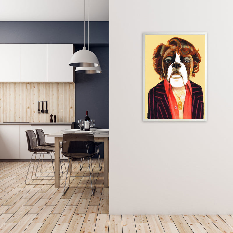 James Brown Art Print by Coco Deparis A1 Oak Frame