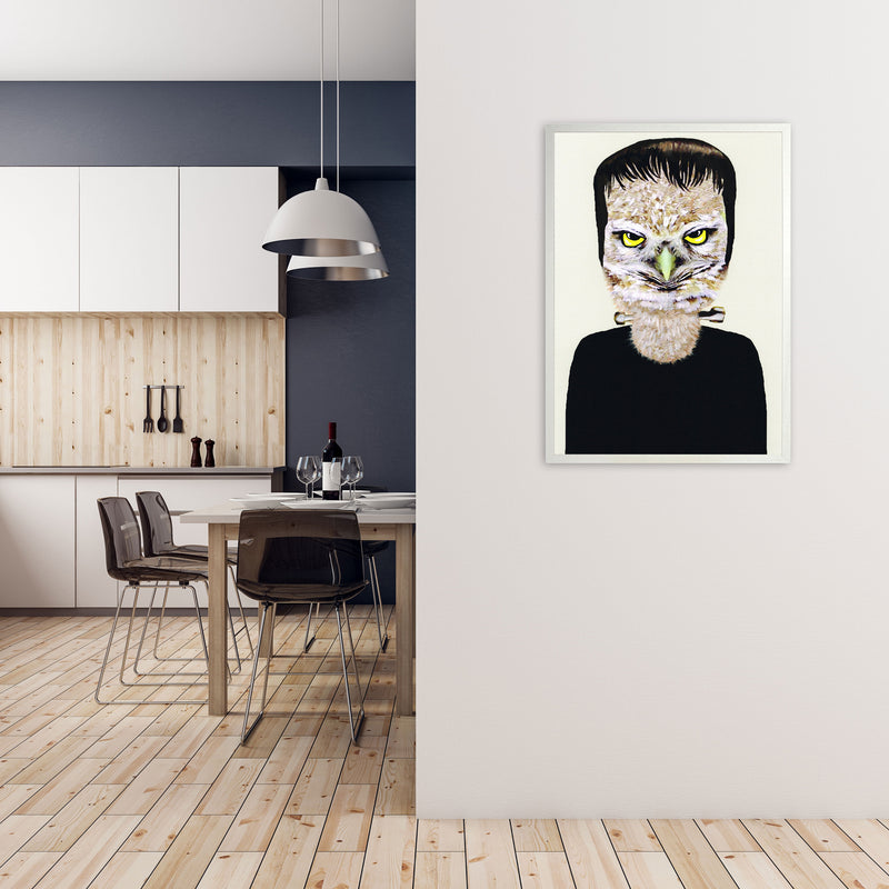Frankenstein Art Print by Coco Deparis A1 Oak Frame