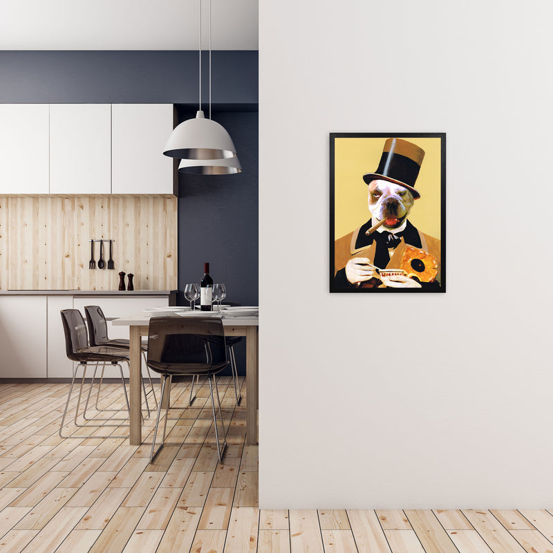 Small WC Fields Art Print by Coco Deparis A2 White Frame