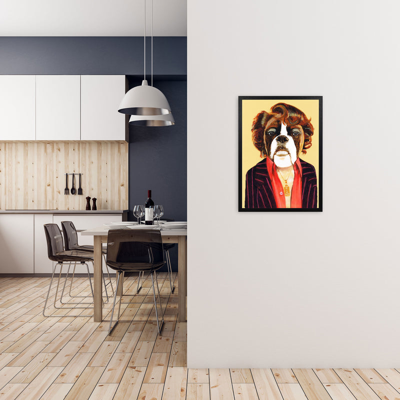 James Brown Art Print by Coco Deparis A2 White Frame
