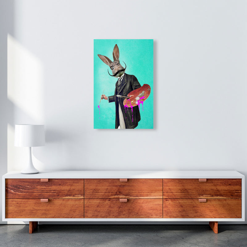 Rabbit Painter Art Print by Coco Deparis A2 Canvas