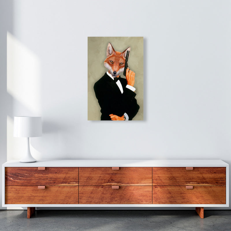 James Bond Fox Art Print by Coco Deparis A2 Canvas
