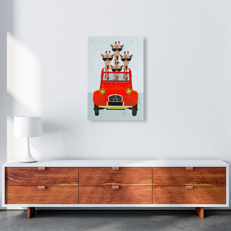 Giraffes On Holiday 2 Art Print by Coco Deparis A2 Canvas