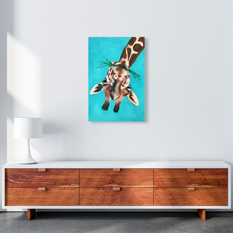 Giraffe Upside Down Art Print by Coco Deparis A2 Canvas