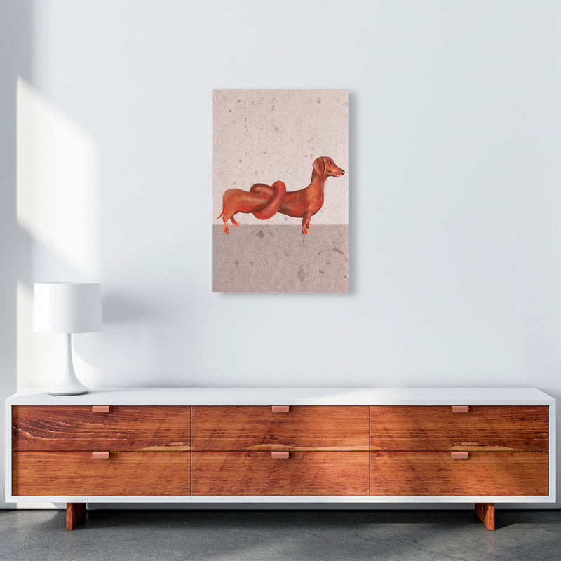 Daschund Knotted Art Print by Coco Deparis A2 Canvas