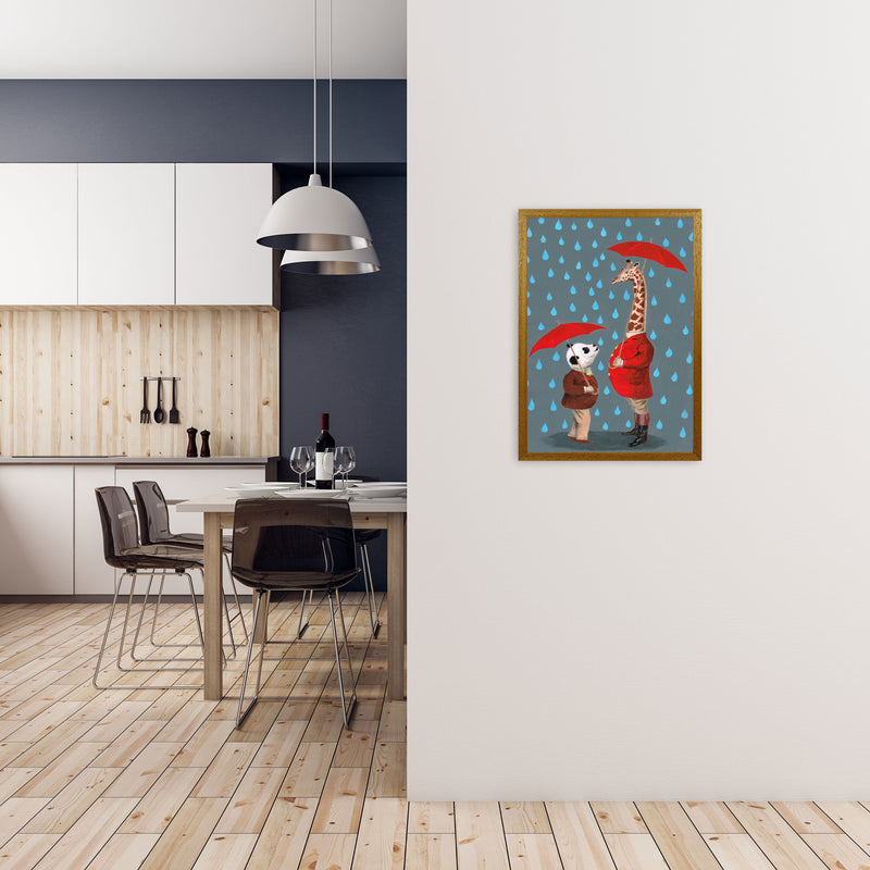 Panda And Giraffe Art Print by Coco Deparis A2 Print Only