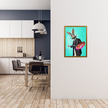 Rabbit Painter Art Print by Coco Deparis A2 Print Only