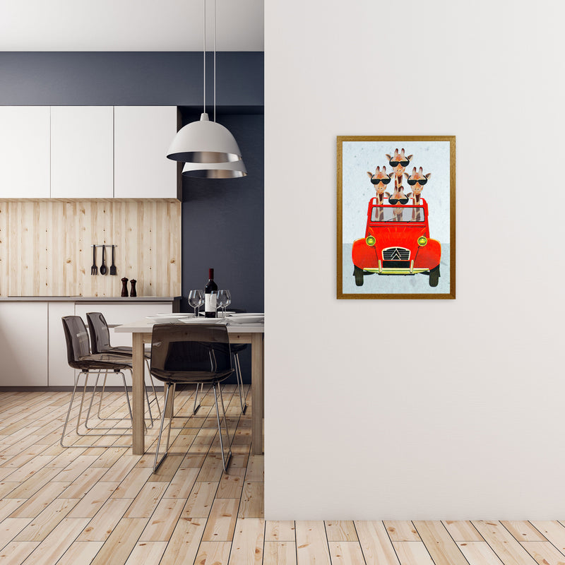Giraffes On Holiday 2 Art Print by Coco Deparis A2 Print Only
