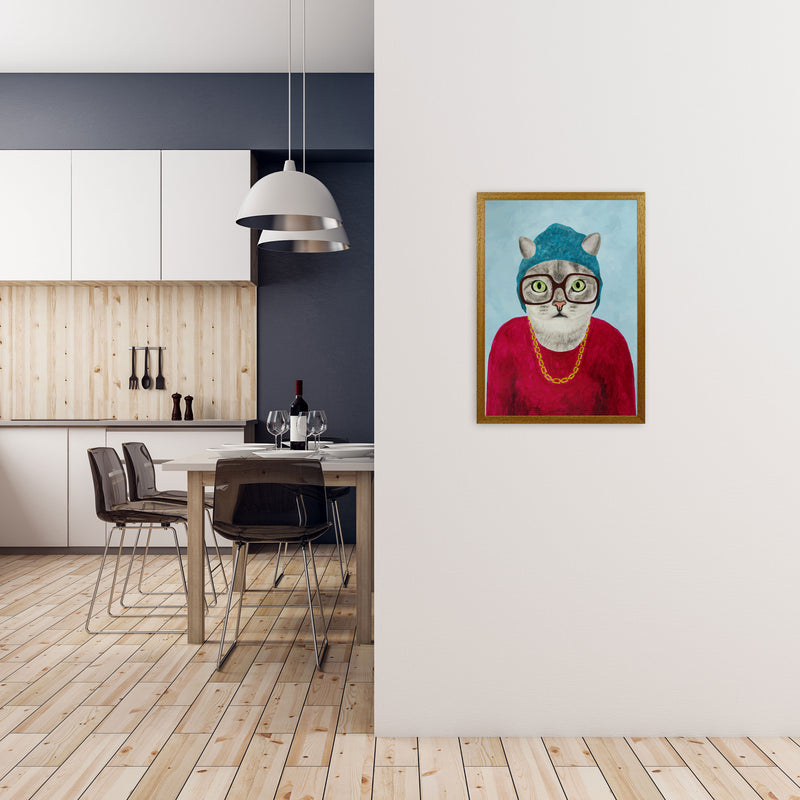Cat Rapper Art Print by Coco Deparis A2 Print Only