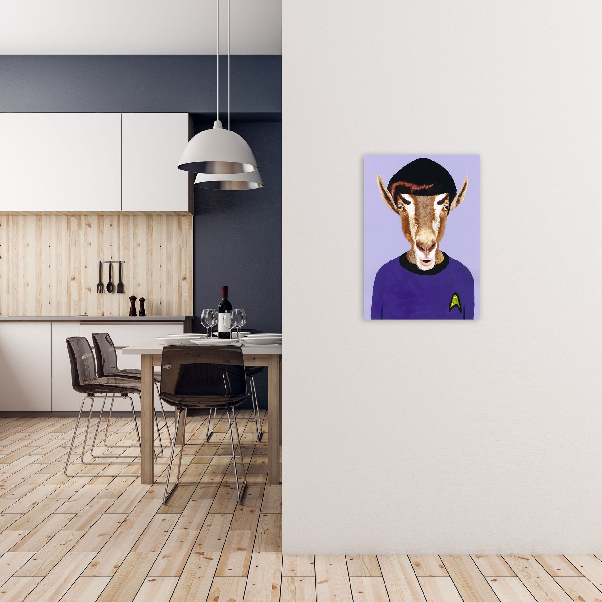Mister Spock Art Print by Coco Deparis A2 Black Frame