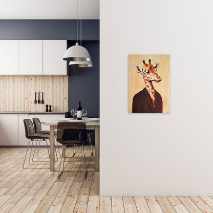 Giraffe 01 Art Print by Coco Deparis A2 Black Frame