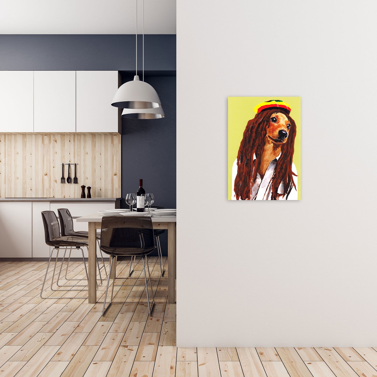 Bob Marley Art Print by Coco Deparis A2 Black Frame