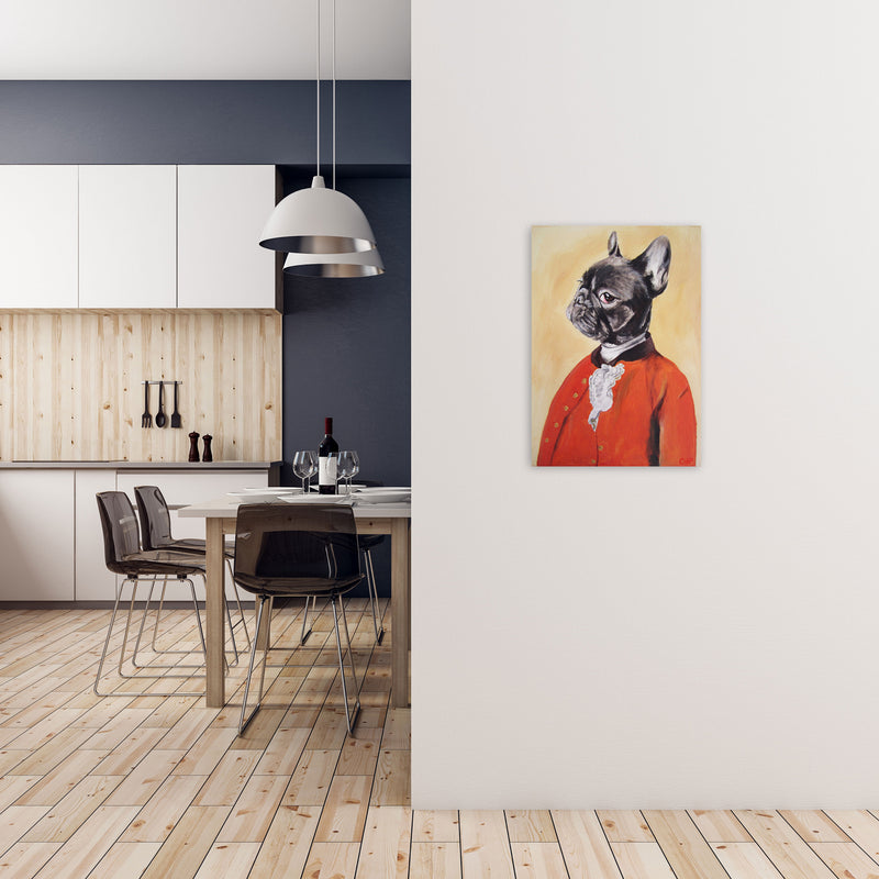 Bulldog 02 Art Print by Coco Deparis A2 Black Frame