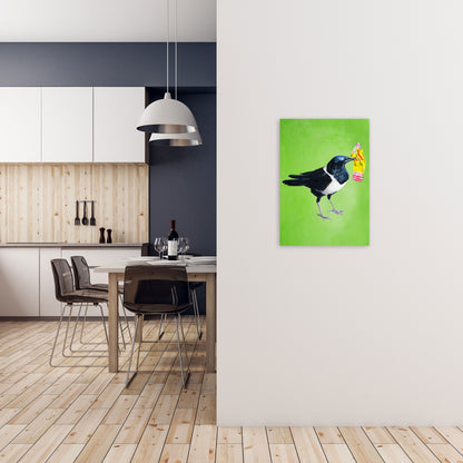 Bird With Sweet Paper Art Print by Coco Deparis A2 Black Frame