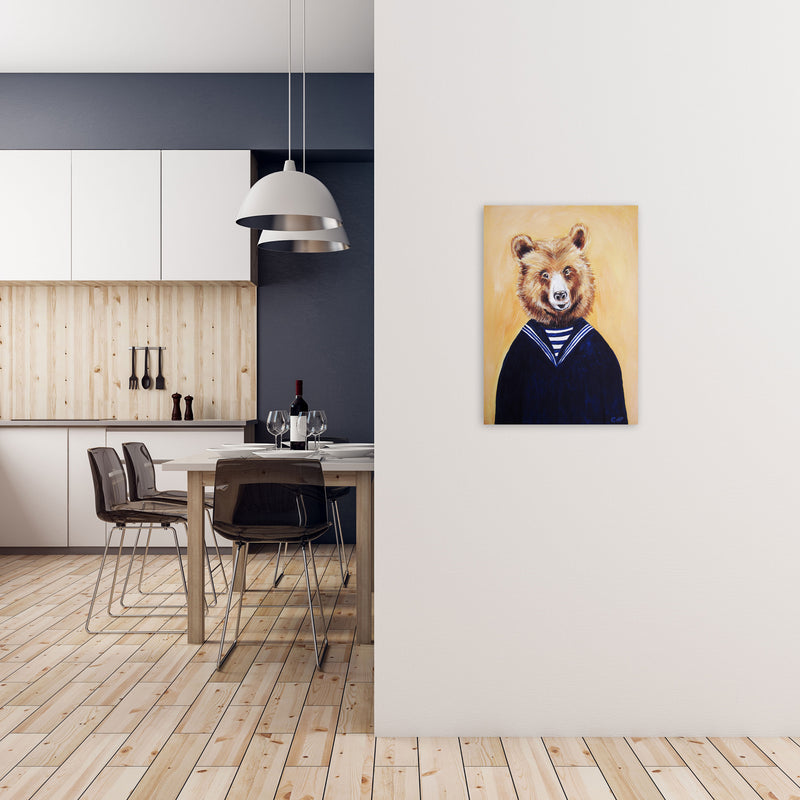 Bear Art Print by Coco Deparis A2 Black Frame