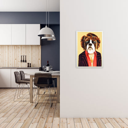 James Brown Art Print by Coco Deparis A2 Oak Frame