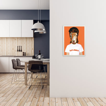 David Bowie Art Print by Coco Deparis A2 Oak Frame