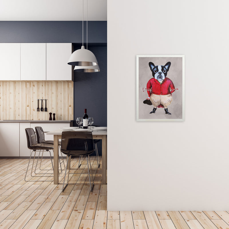 Bulldog Horse Driver Art Print by Coco Deparis A2 Oak Frame
