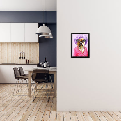 Dame Edna Art Print by Coco Deparis A3 White Frame