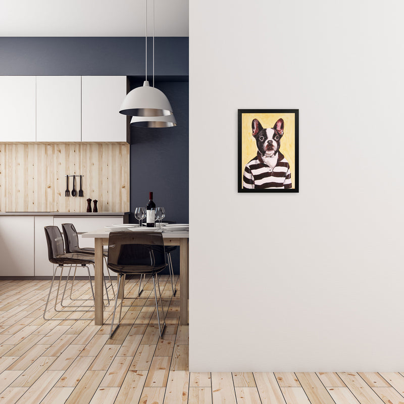 Bulldog 01 Art Print by Coco Deparis A3 White Frame