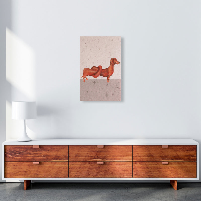 Daschund Knotted Art Print by Coco Deparis A3 Canvas
