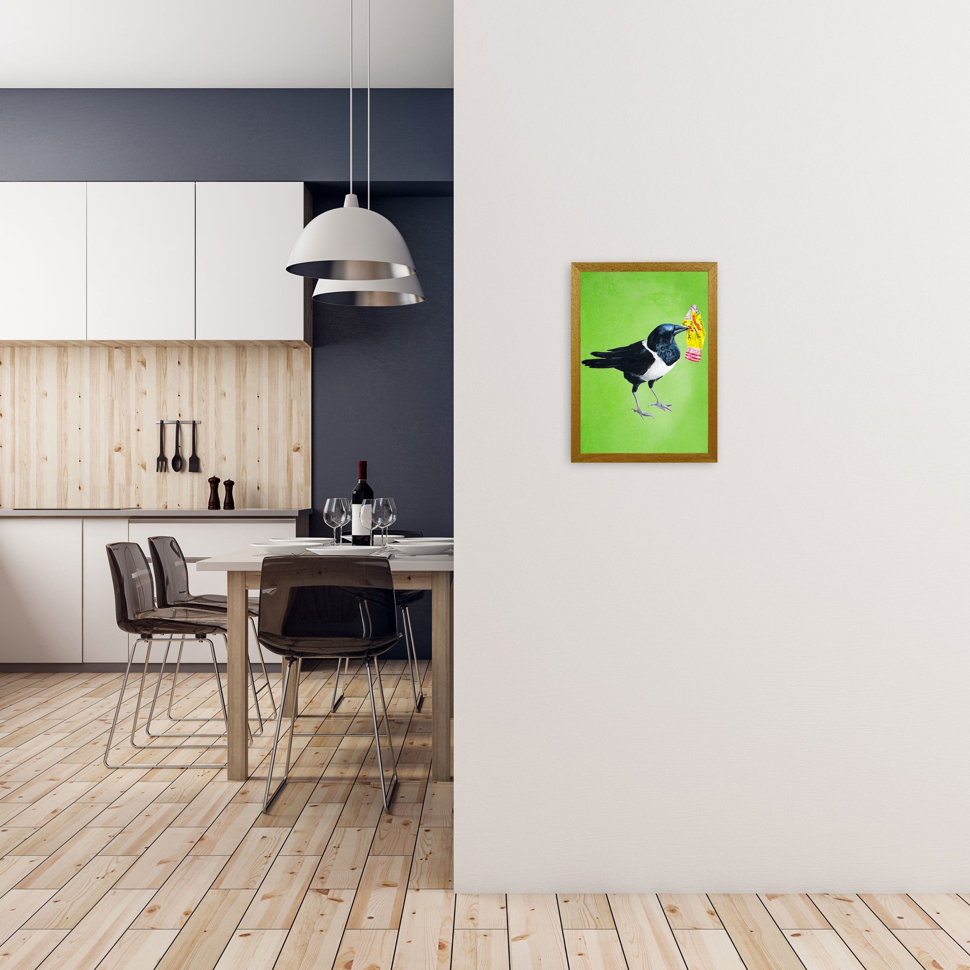 Bird With Sweet Paper Art Print by Coco Deparis A3 Print Only