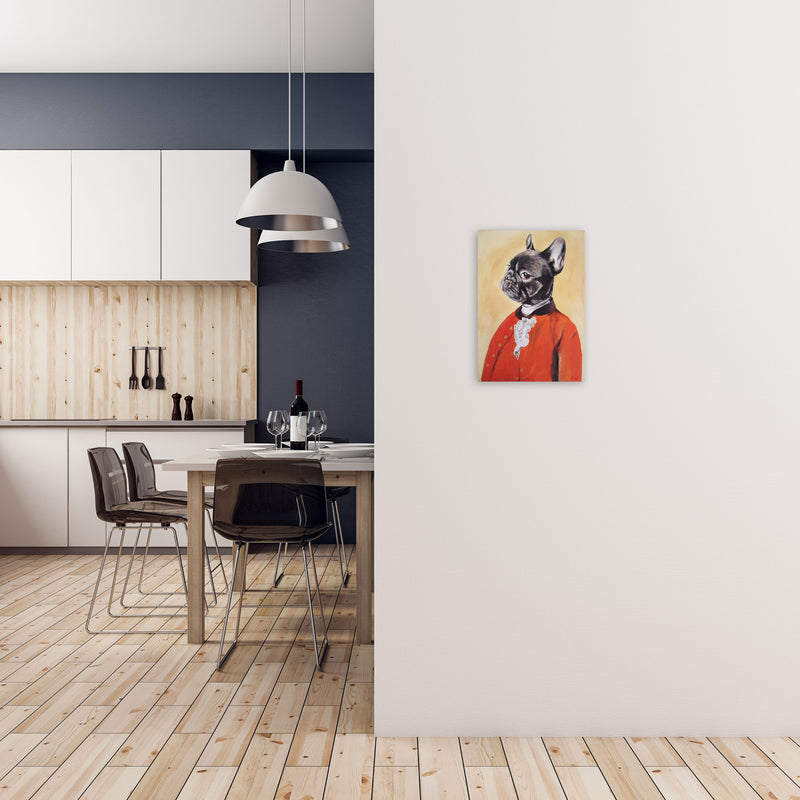 Bulldog 02 Art Print by Coco Deparis A3 Black Frame