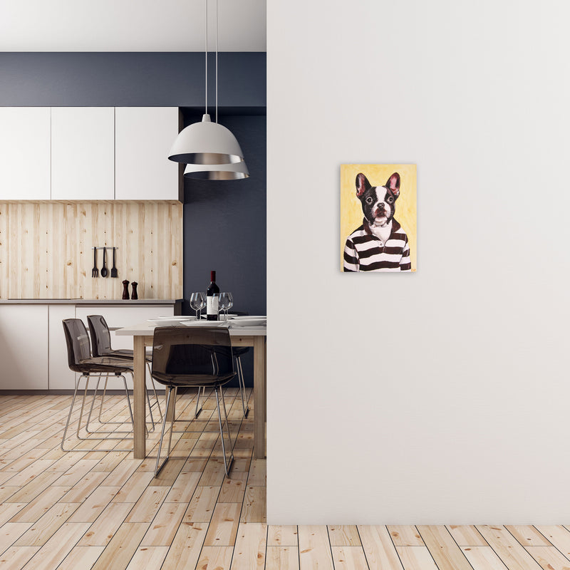 Bulldog 01 Art Print by Coco Deparis A3 Black Frame