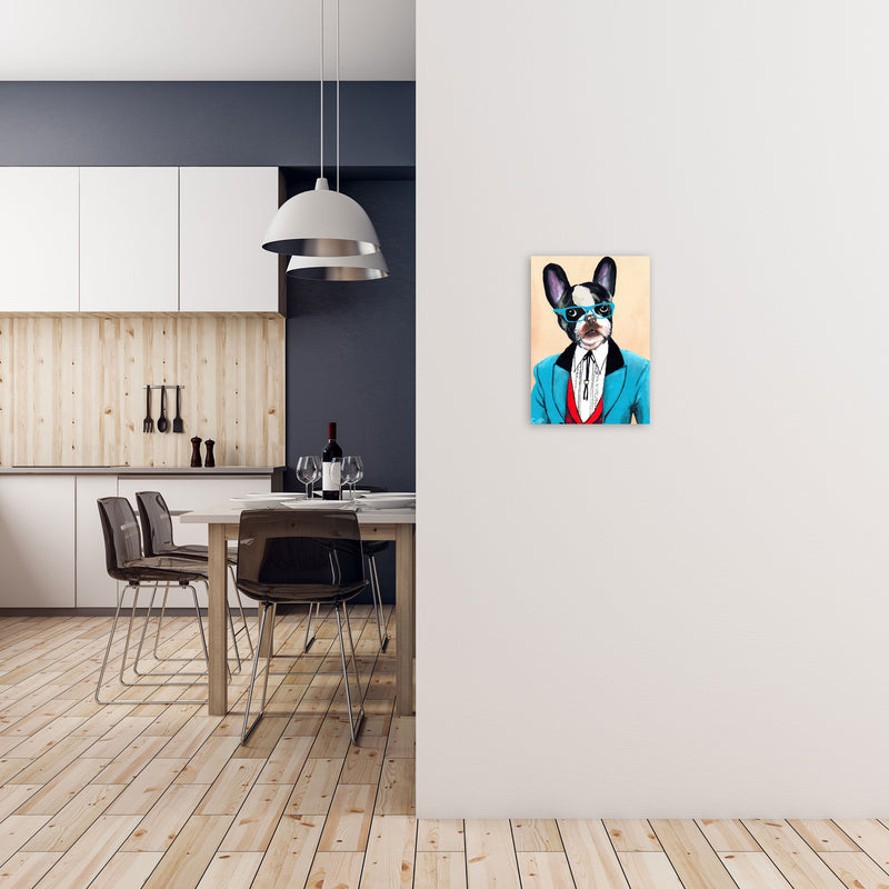 Bulldog 03 Art Print by Coco Deparis A3 Black Frame