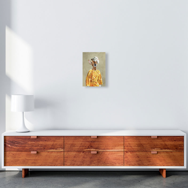 Deer Sixties Woman Art Print by Coco Deparis A4 Canvas