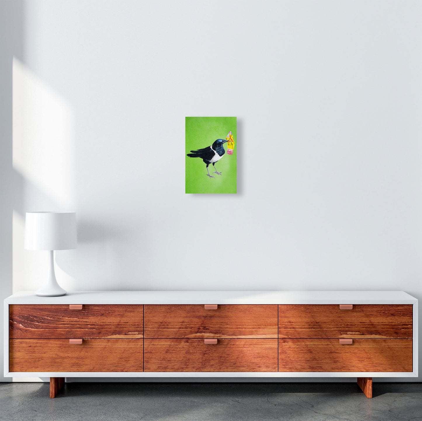 Bird With Sweet Paper Art Print by Coco Deparis A4 Canvas