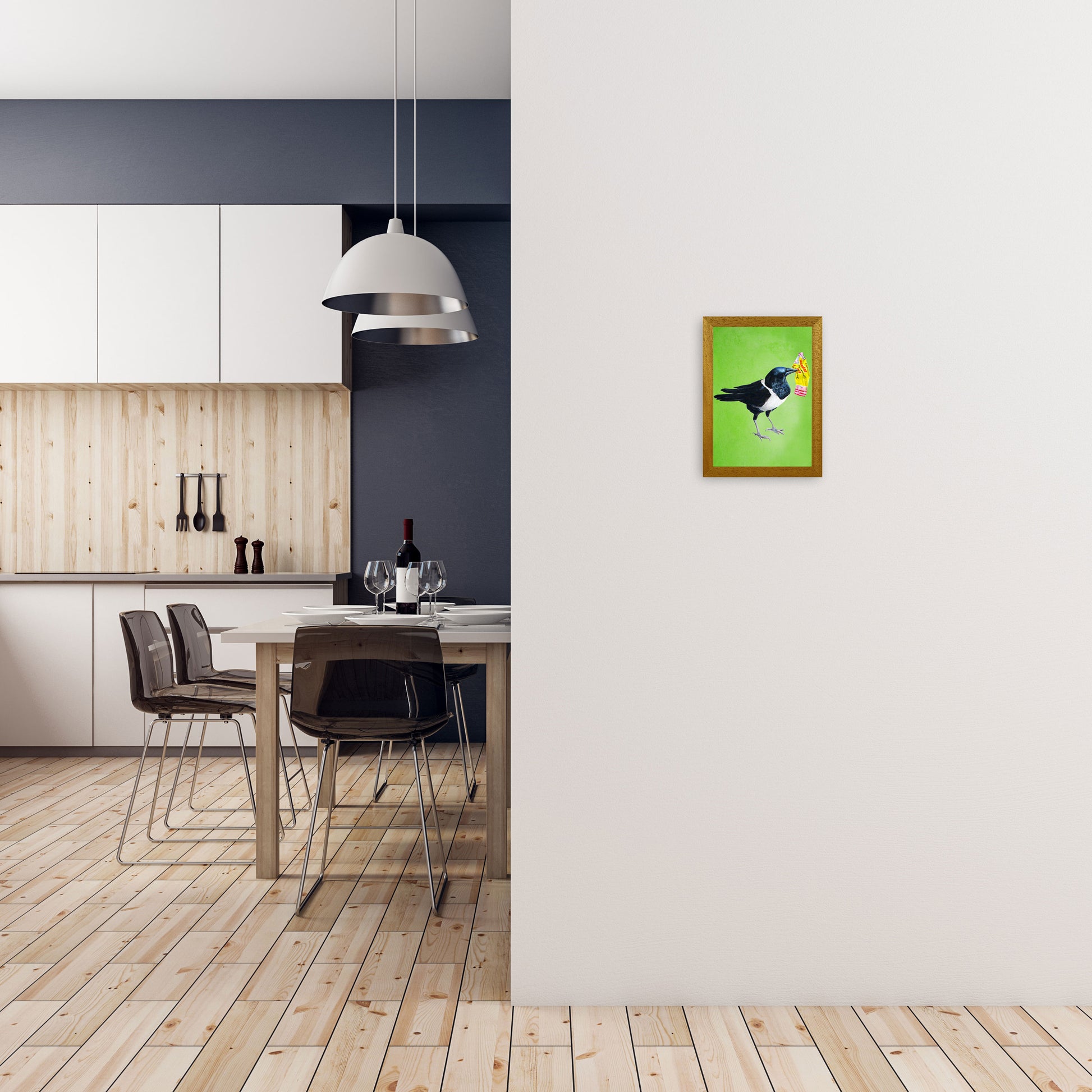 Bird With Sweet Paper Art Print by Coco Deparis A4 Print Only
