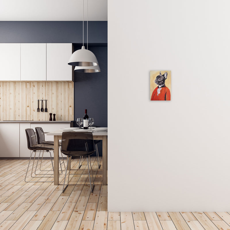Bulldog 02 Art Print by Coco Deparis A4 Black Frame
