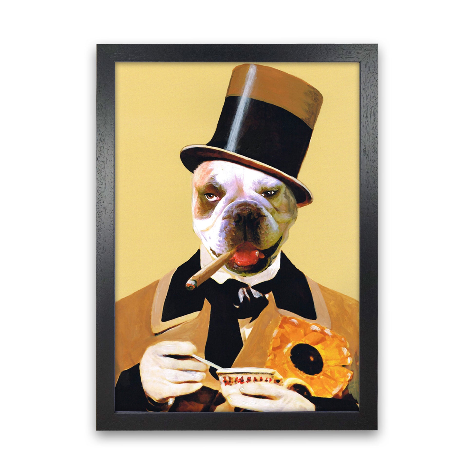 Small WC Fields Art Print by Coco Deparis Black Grain