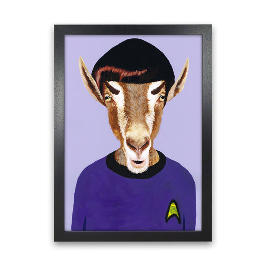 Mister Spock Art Print by Coco Deparis Black Grain