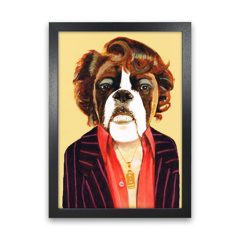 James Brown Art Print by Coco Deparis Black Grain