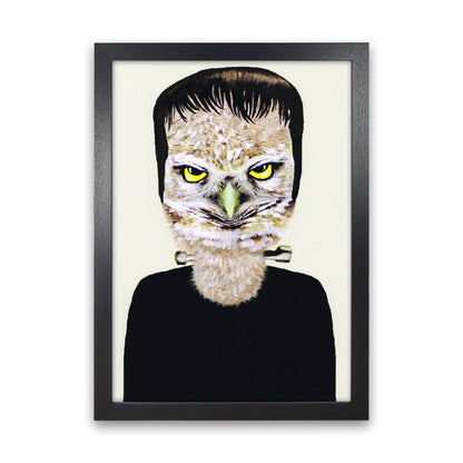 Frankenstein Art Print by Coco Deparis Black Grain