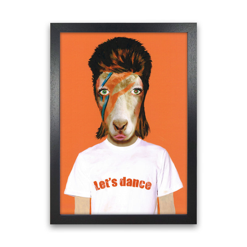 David Bowie Art Print by Coco Deparis Black Grain