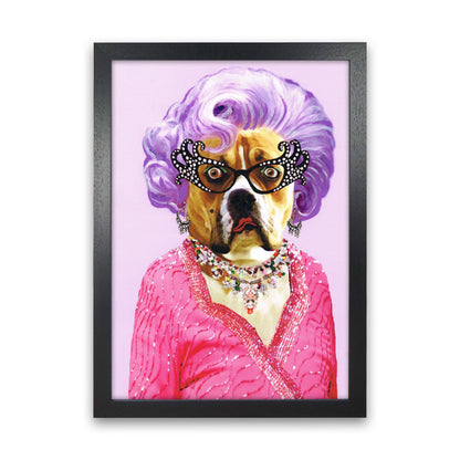 Dame Edna Art Print by Coco Deparis Black Grain