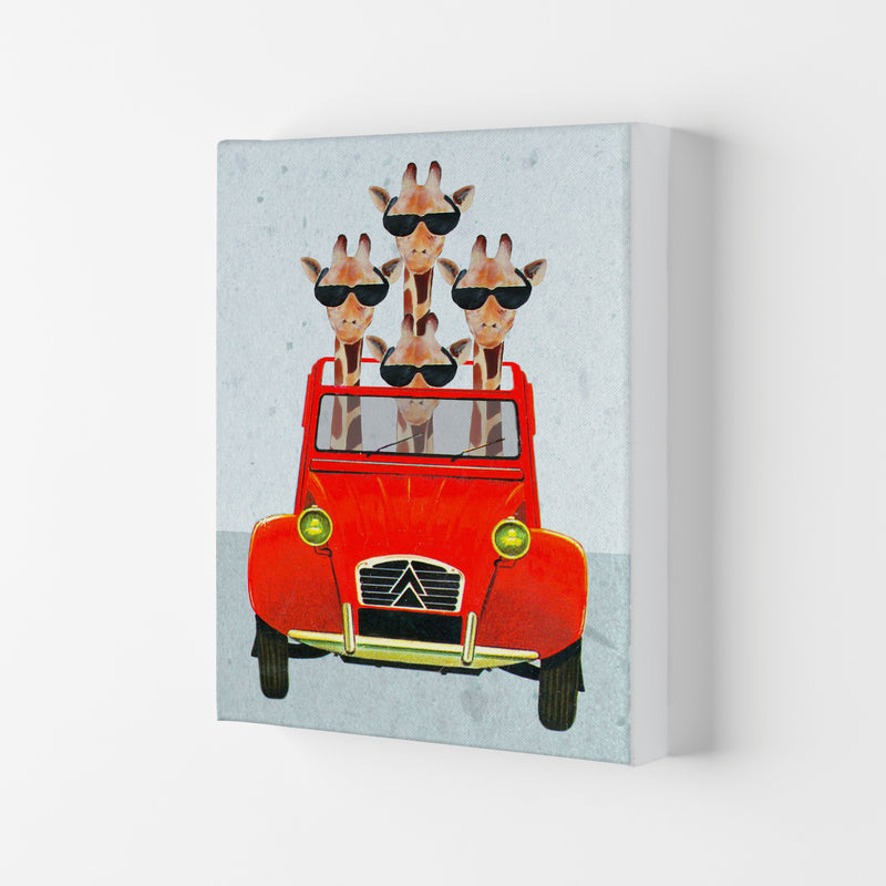Giraffes On Holiday 2 Art Print by Coco Deparis Canvas