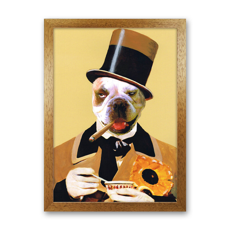 Small WC Fields Art Print by Coco Deparis Oak Grain