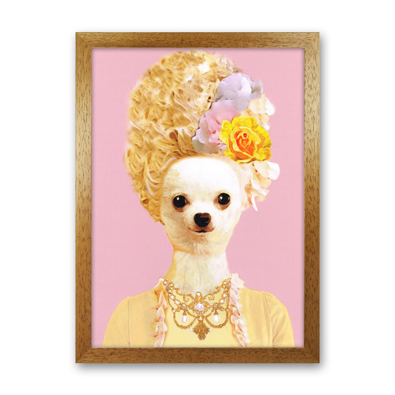 Marie-Antoinette Art Print by Coco Deparis Oak Grain