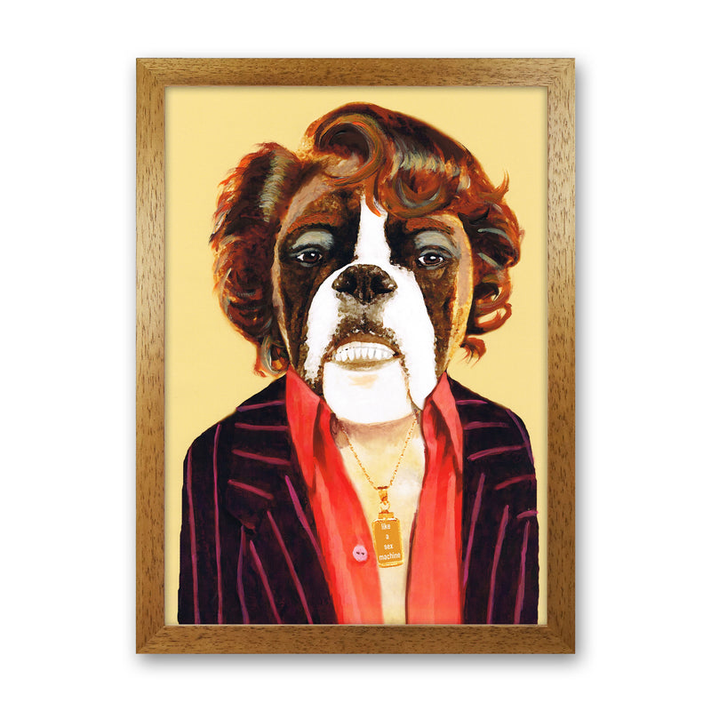 James Brown Art Print by Coco Deparis Oak Grain