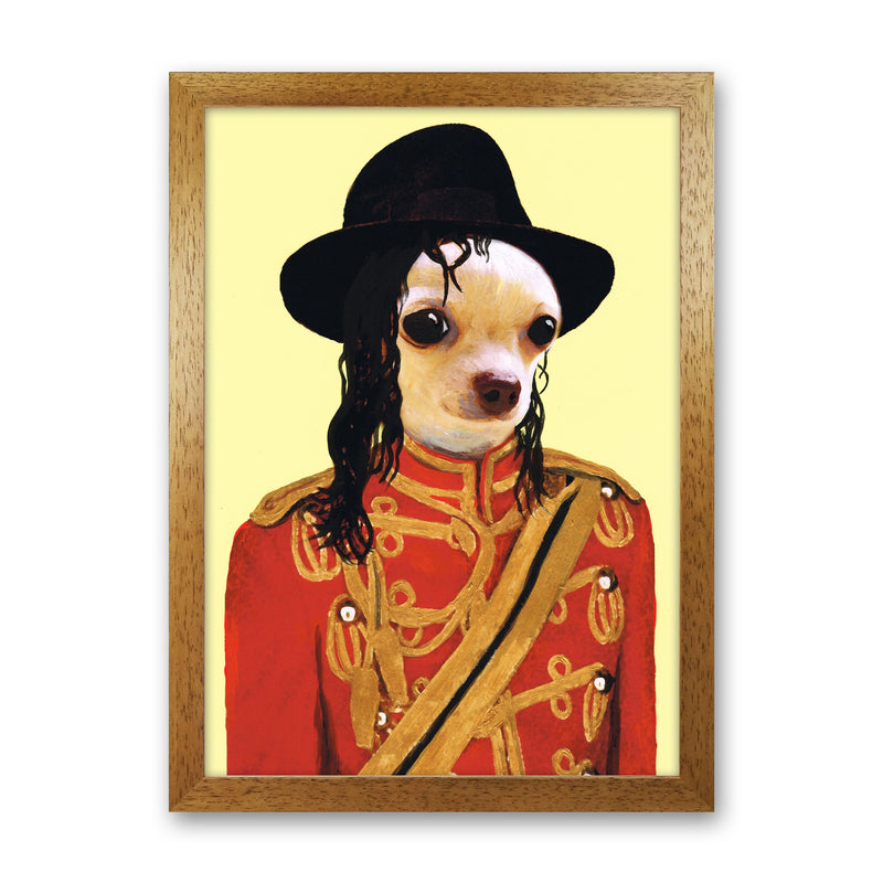 Michael Jackson Art Print by Coco Deparis Oak Grain