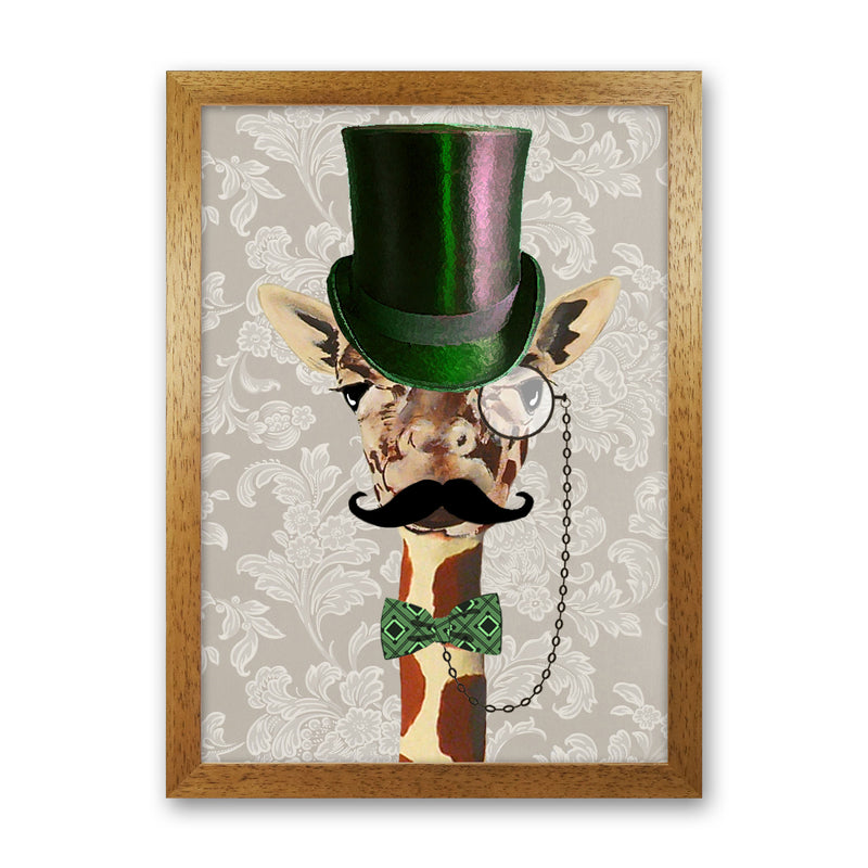 Giraffe Steampunk 2 Art Print by Coco Deparis Oak Grain
