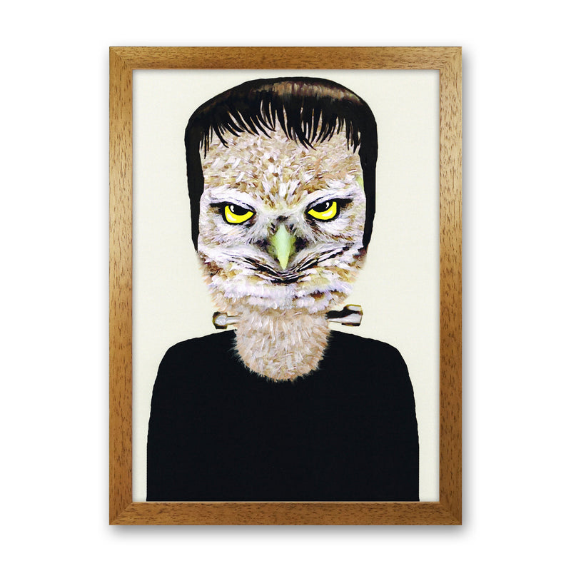 Frankenstein Art Print by Coco Deparis Oak Grain