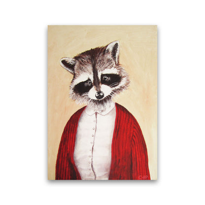 Racoon Art Print by Coco Deparis Print Only